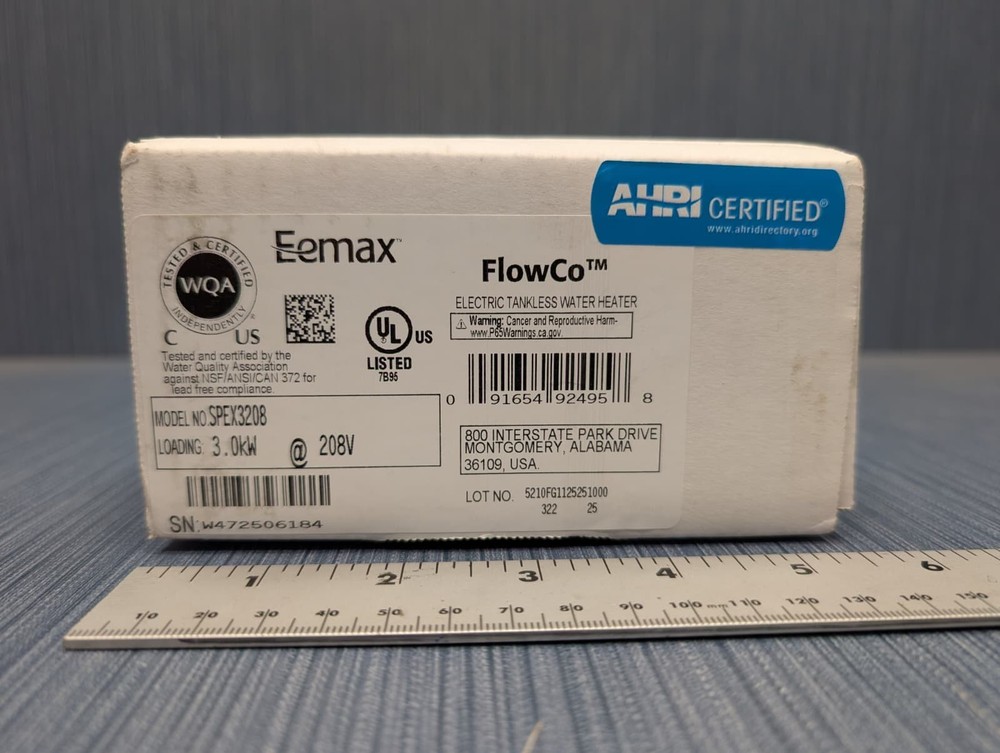 Eemax SPEX3208 FlowCo 1.5 GPM - Electric Tankless Water Heater