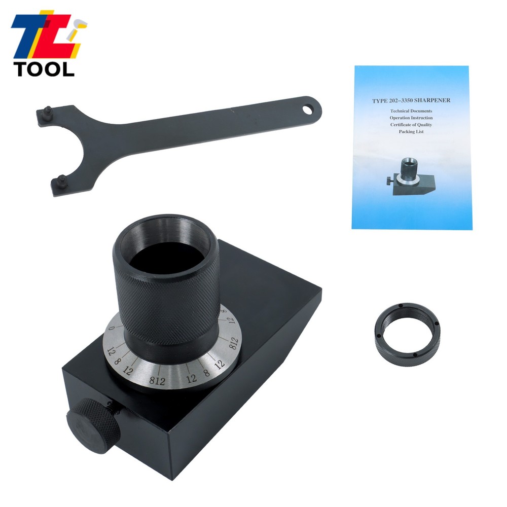 Efficient End Mill Sharpener With 5C Collet & Angle Grind Fixture