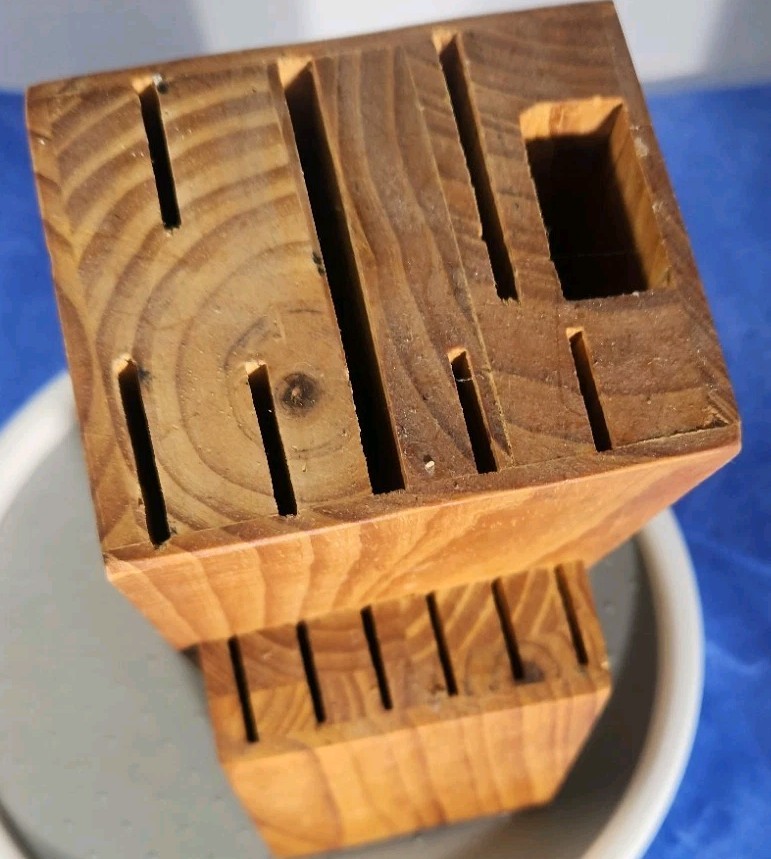 Knife Block. Wooden