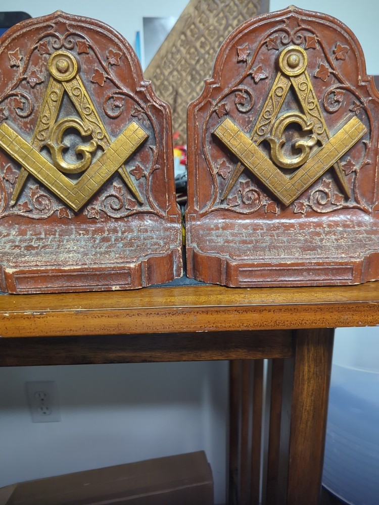 Freemason's Bookends Metal