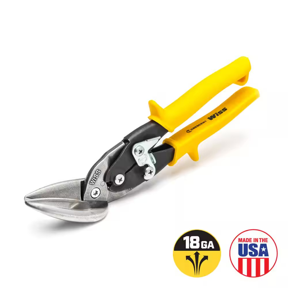 Wiss 9-4/5 In. Offset Straight Aviation Snips