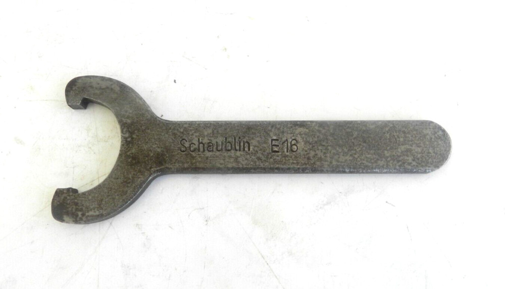 SCHAUBLIN E16 SPANNER WRENCH 4-3/4" LONG