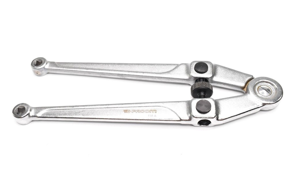 Facom 118A Adjustable Square Face Spanner Wrench 4" Cap