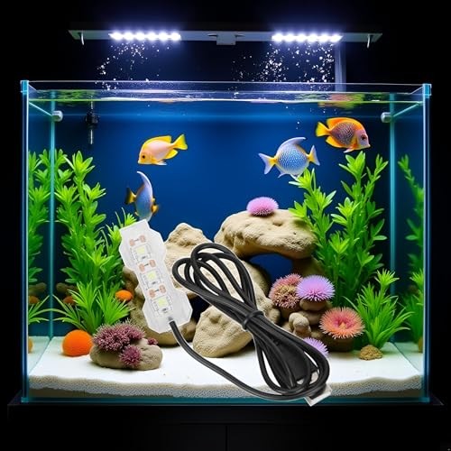 Blue Light Small Aquarium Led Light, Multicolor Led Fish Tank Light for