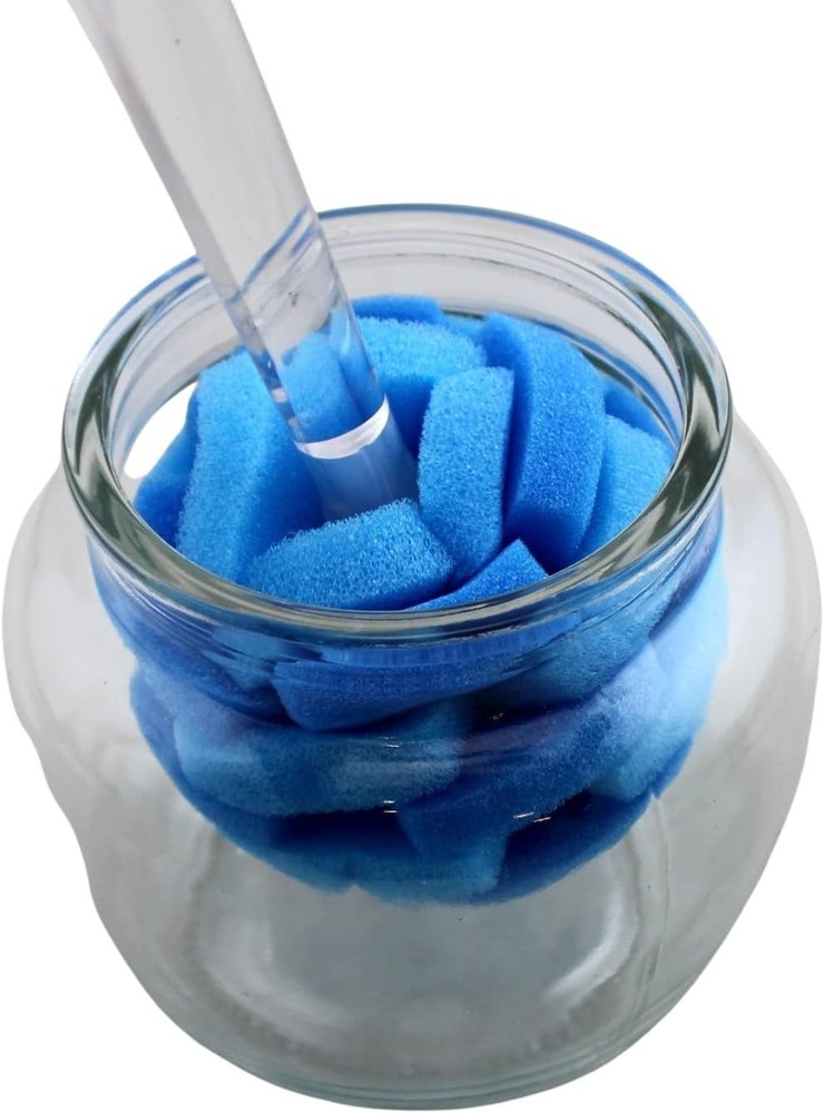 2 Pack Soft Touch Glassware Sponge Puff Dish Brush 11.5" Multi-Purpose Cleaner