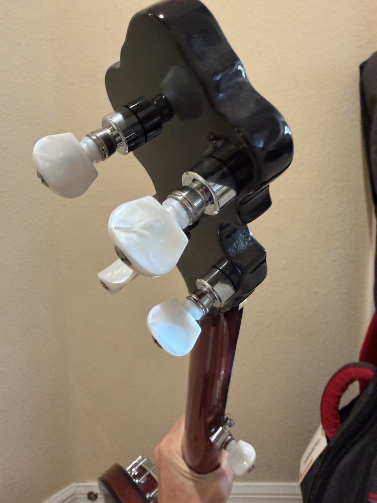 Mitchell MBJ200 Mahogany 5 String Banjo + Crossrock Bag + Strings Bundle READ