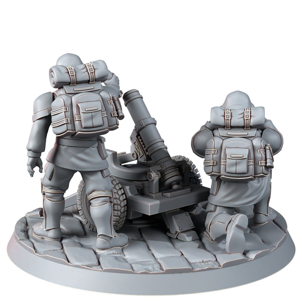 FREEDOM GUARD HEAVY SUPPORT TEAM WITH MORTAR