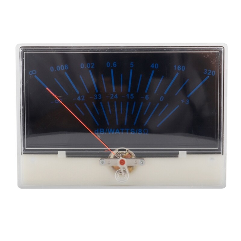 High Accuracy VU Meter Header with Backlit Pointer-Dial Universal for Home