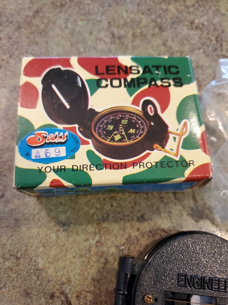 LENSATIC Engineer Directional Plastic Compass New NIB