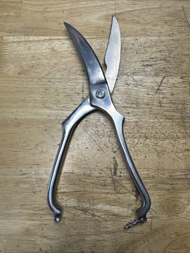 Rostfrei Locking Stainless Steel Poultry Shears Scissors 9” - Italy