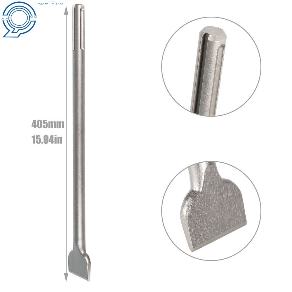 3 Pack SDS Max Bits Set Long-Point Chisel Scaling Chisel Flat Chisel 16"