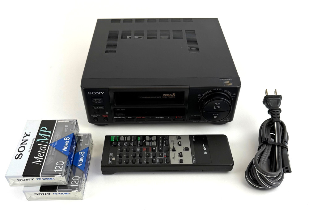 Sony EV-A50 Video8 8mm VCR Editing Player w/Remote