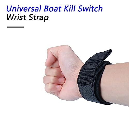 Boat Kill Switch Lanyard, Universal Jet Ski Floating Wrist Strap, Black