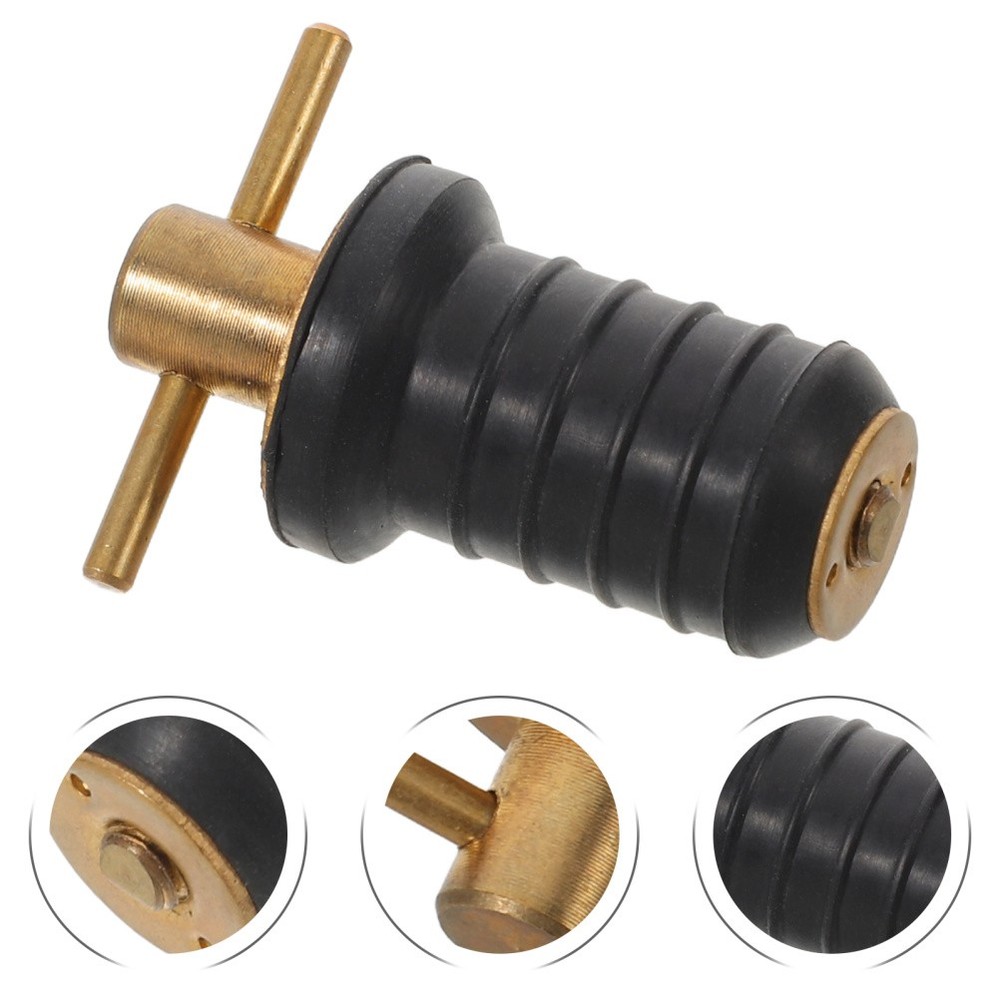 Marine Brass Drain Plug Solid Boat Small Kit Accessory for Plugs