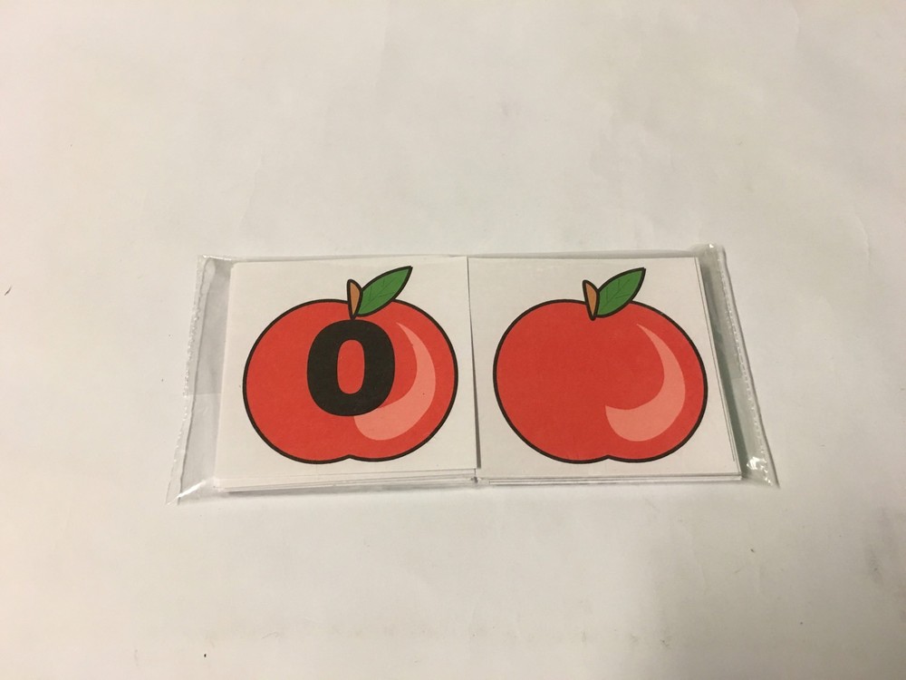 Learning Center - Apples Numbers - 36 Laminated cards Teaching Supplies MATH