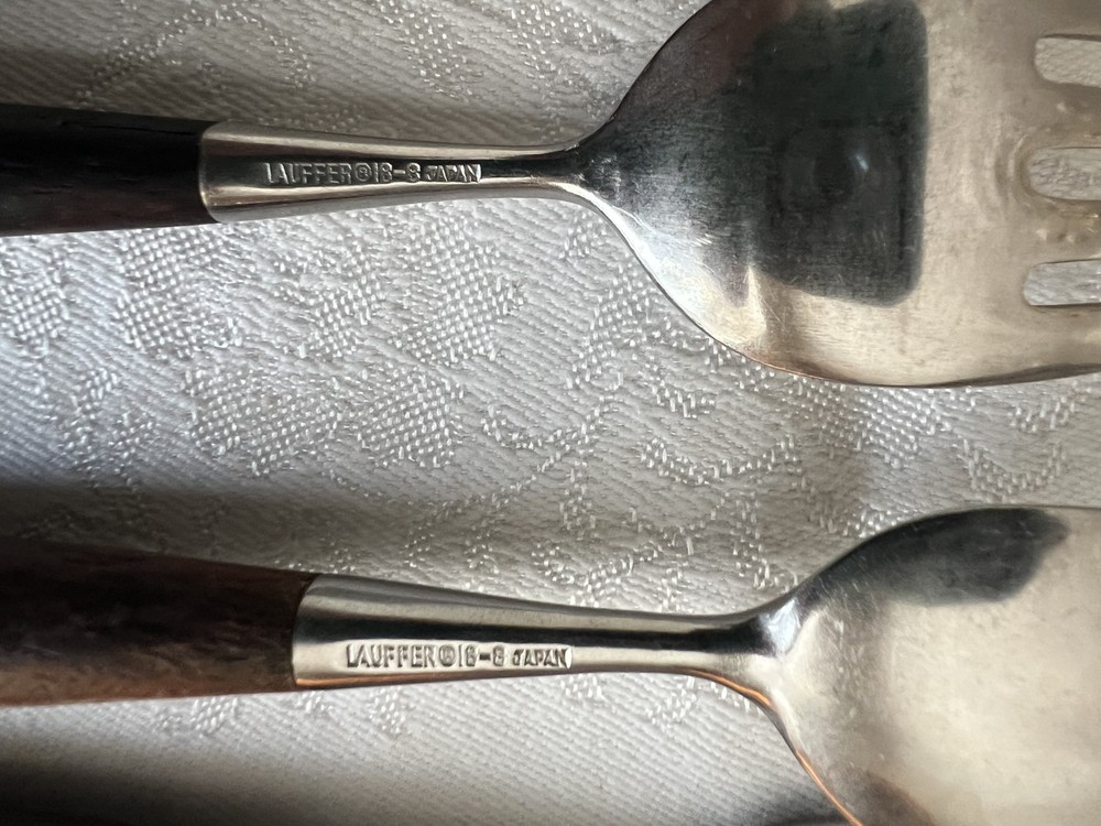 Vintage Lauffer Towle Palisander Norway MCM Flatware 5 PC Dinner Setting