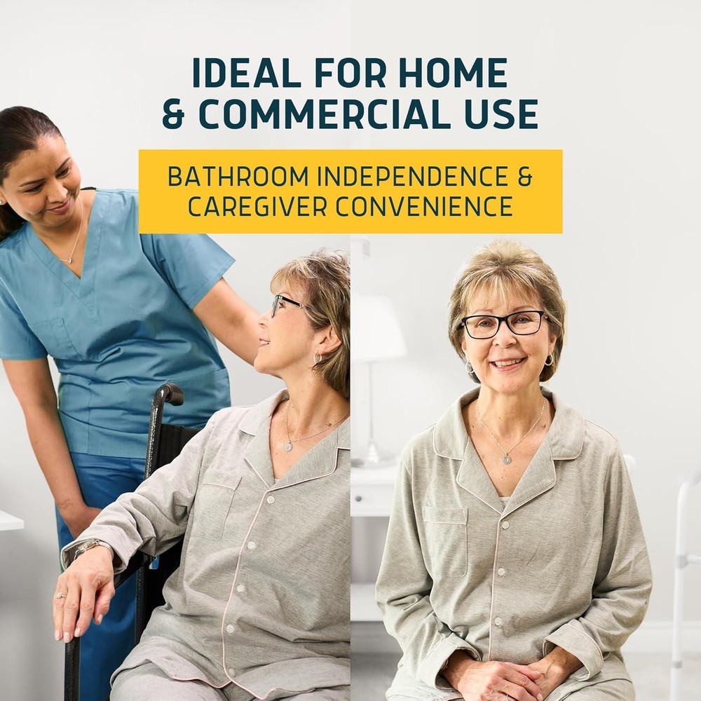 Commode Liners with Absorbent Pads 150 Count Lemon Scent Disposable Fit