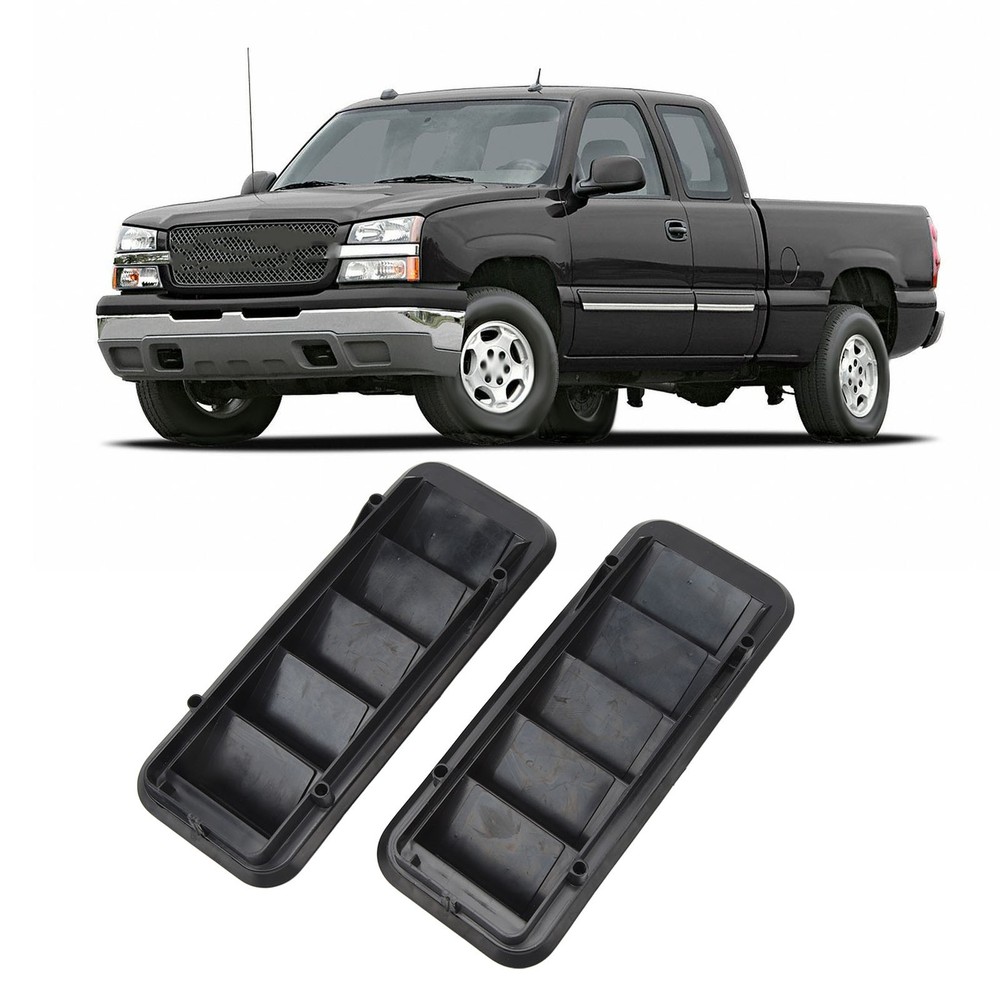 2pcs Back Panel Air Vent Relief Grille Durable Replacement For Chevy Silver COHM