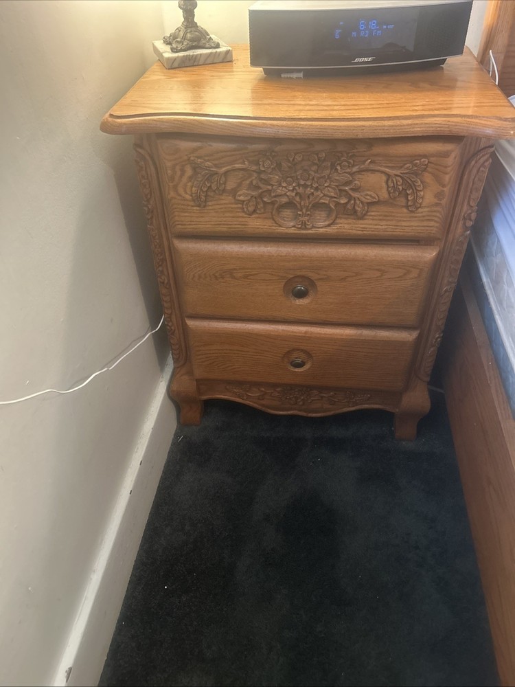 solid oak bedroom set furniture