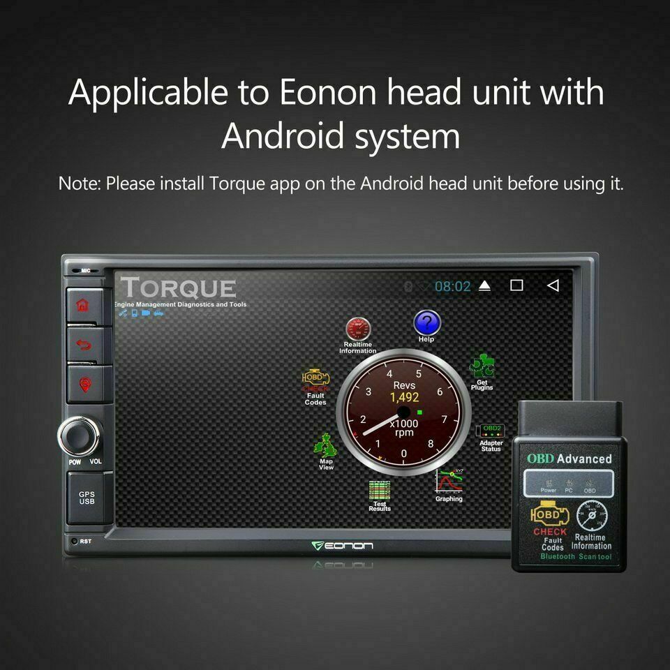 Scanner Diagnosi Check Auto Diagnostica Bluetooth per Android ELM327 OBD2 OBDII