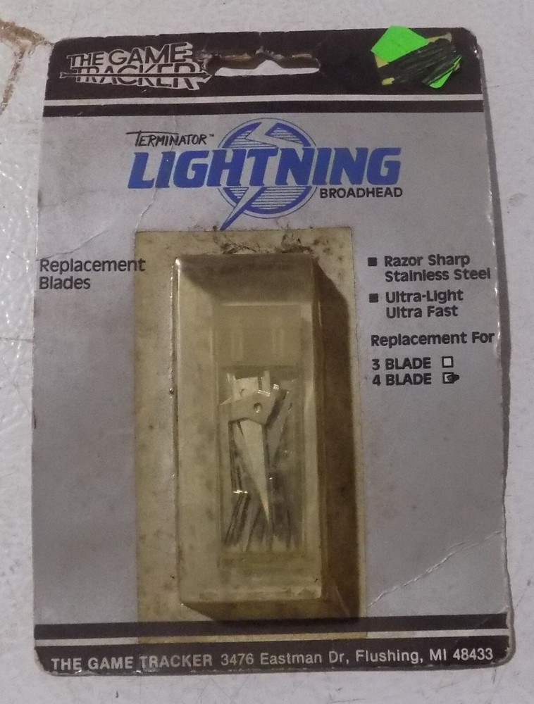 Game Tracker Lighting Replacement Broadhead Blades 3 Blade