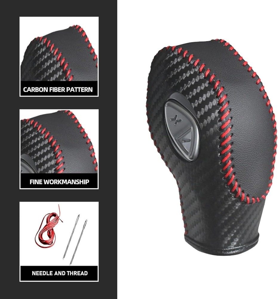 Pack-1 Car Gear Shift Knob Cover, Shift Knob Protector, Durable Automobile Inter