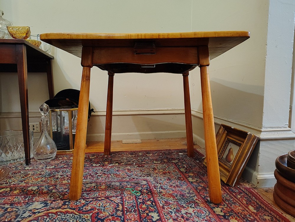 SALE--MCM SOLID Birdseye maple coffee table/ side table