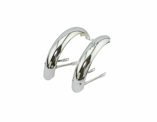 NEW! 12 CLASSIC ADJUSTABLE FENDER SET CHROME.