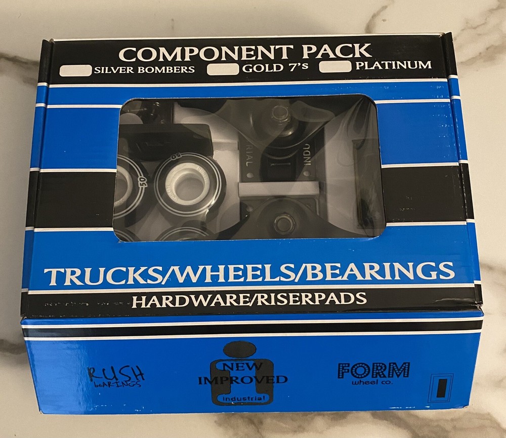Industrial Component Pack 5.0 Trucks W/ 50mm Wheels, Bearings, Risers, Hardware
