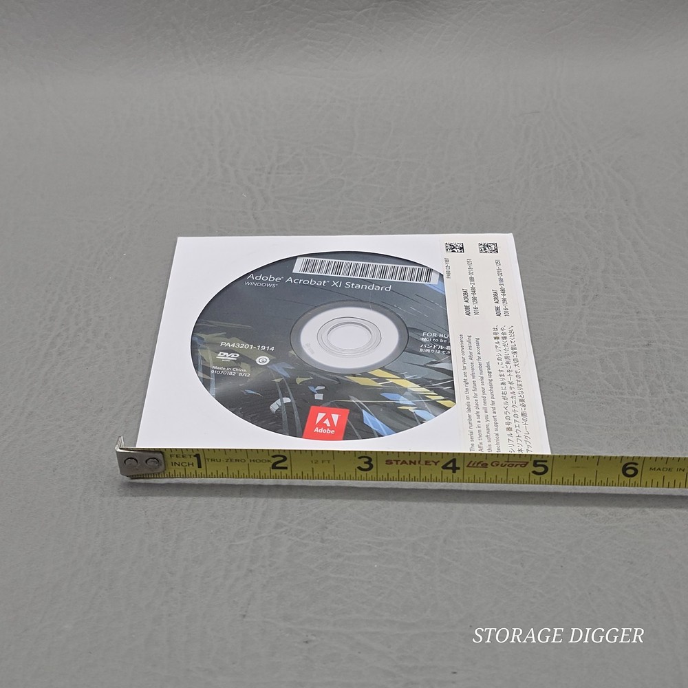 Adobe Acrobat XI Standard for Windows DVD-ROM Software Disc For Bundles Only