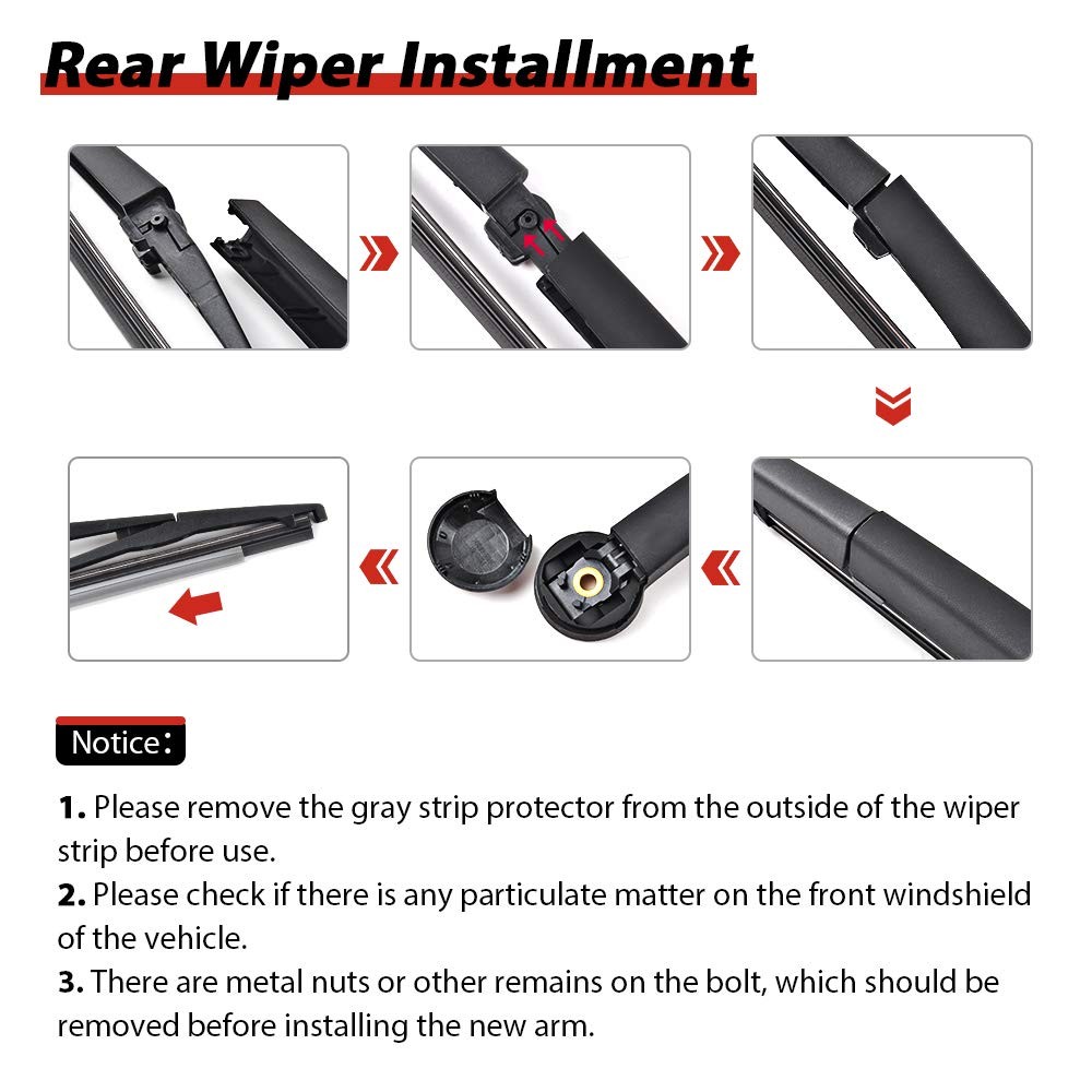 20062010 Jeep Commander Rear Wiper Arm Blade Cover Cap Replacement