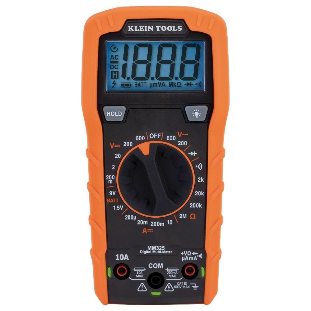 Durable Digital Multimeter for Home and Professional Use with Backlit Display