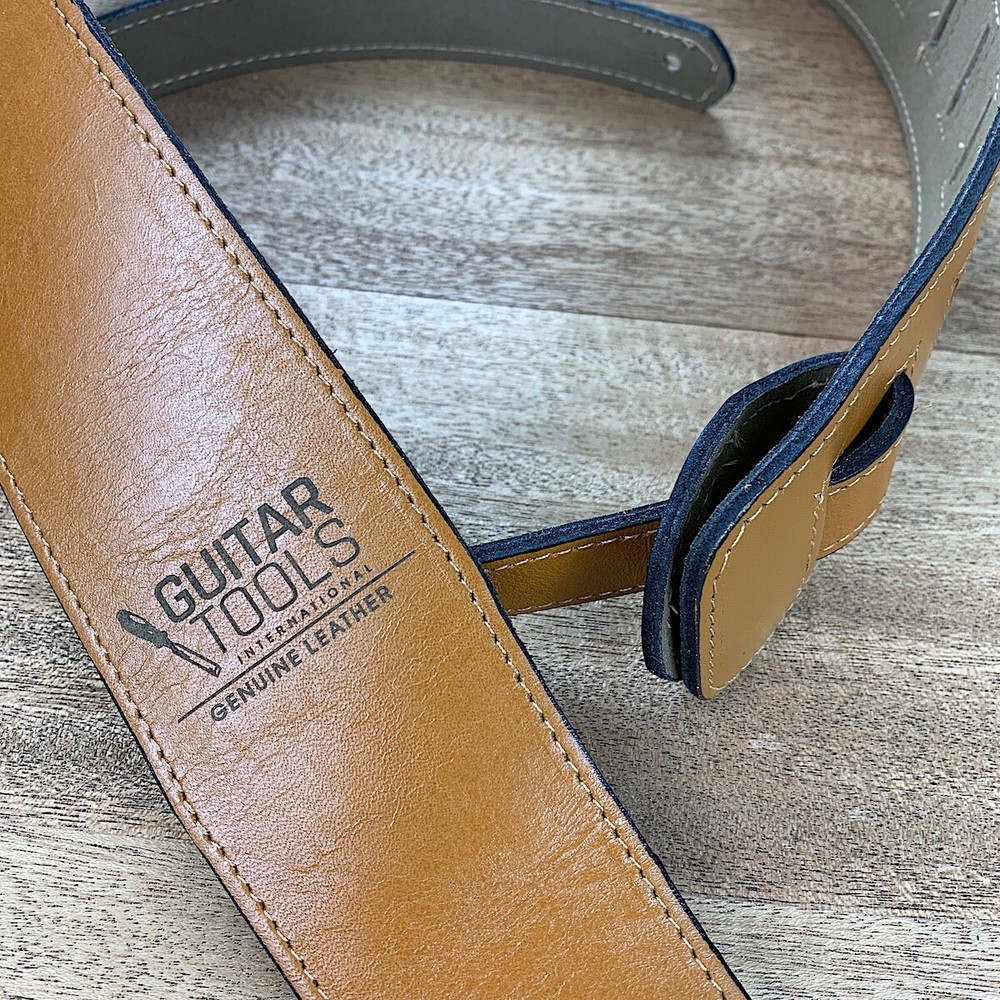 Leather Guitar Strap Ocher - LGS OCHER