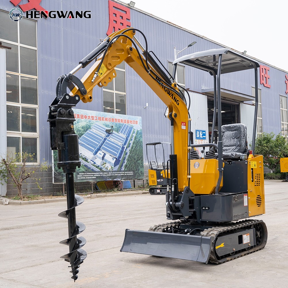 Mini Excavator Attachment Hydraulic Auger High Rotating Speed High Compatibility