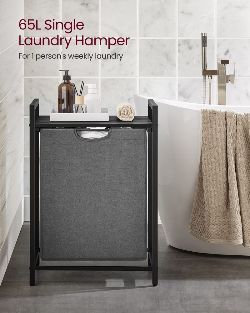 VASAGLE Laundry Hamper, Laundry Basket, Laundry Sorter with A Pull-Out and Re...
