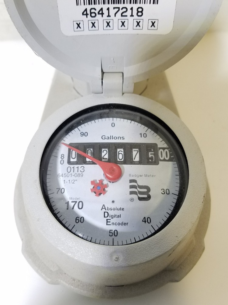 Badger meter Model 170 ADE absolute digital encoder 1-1/2 Orion transmitter used