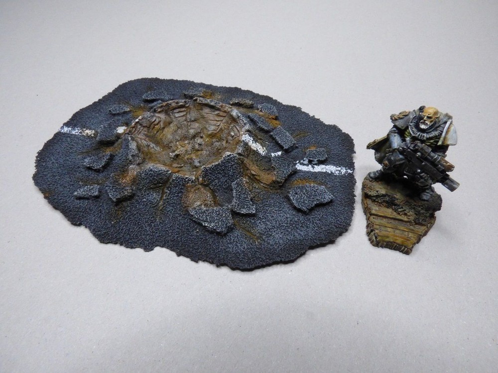 TERRAIN SCENERY WARHAMMER 40K ASPHALT CRATER (A) - INFINITY - WARMACHINE