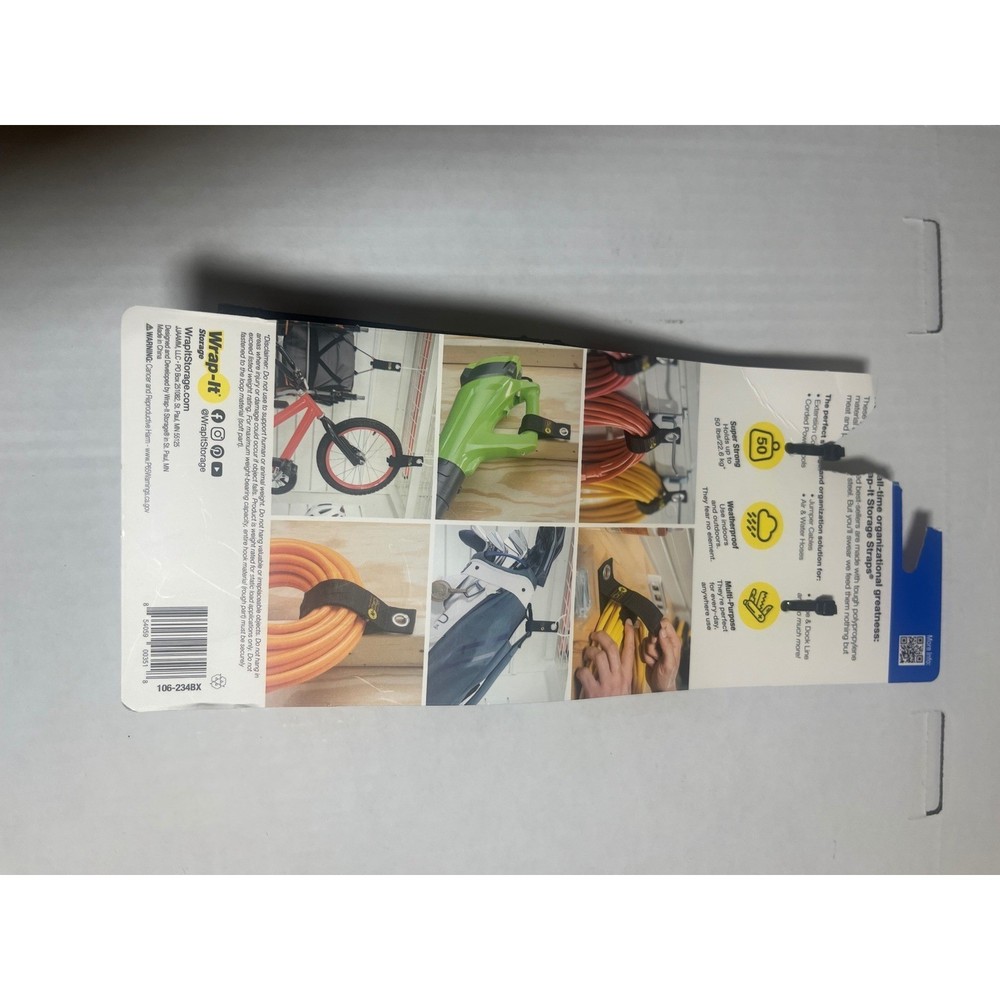 Wrap-It Storage Straps Heavy Duty Cord Organizer 6-Pack