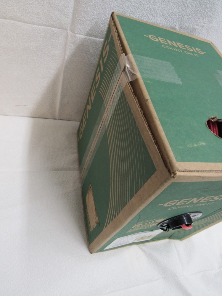 Genesis 45075504 18/4 Solid Plenum Fire Alarm Cable Red 500 Ft