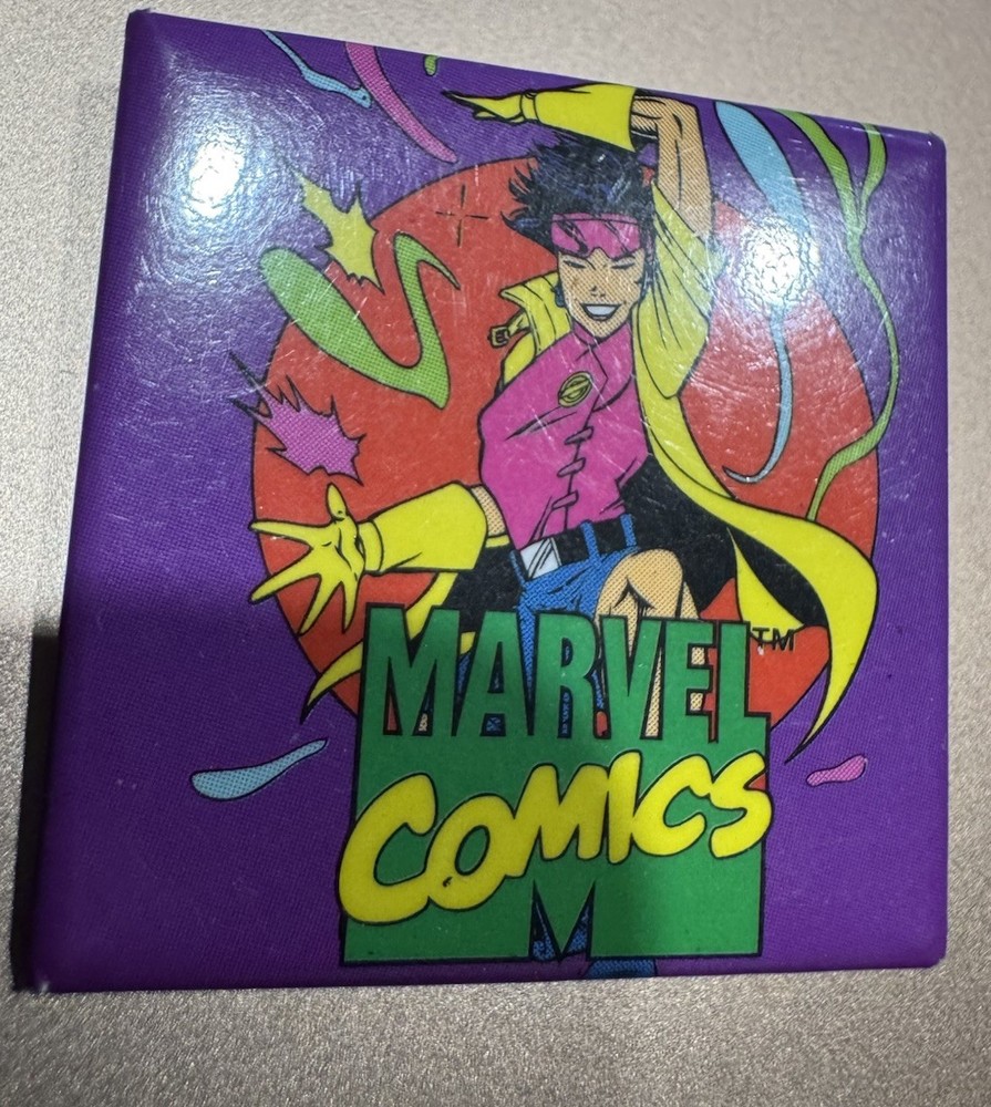 1996 MARVEL COMICS PIN BUTTON SQUARE 1.5 INCH JUBILEE #1148