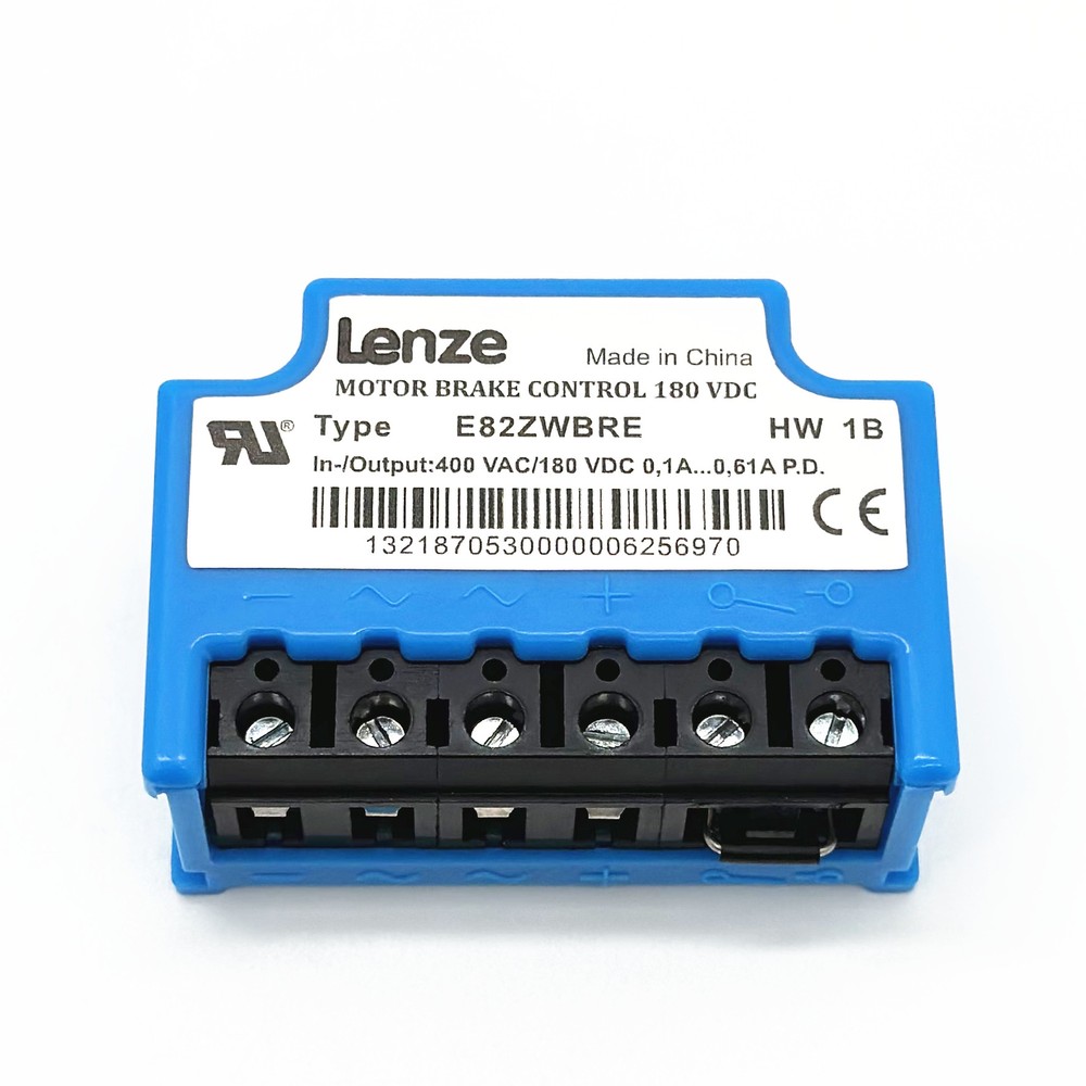 Lenze MOTOR BRAKE CONTROL E82ZWBRE 400VAC 180VDC 0.61ADC rectifier module