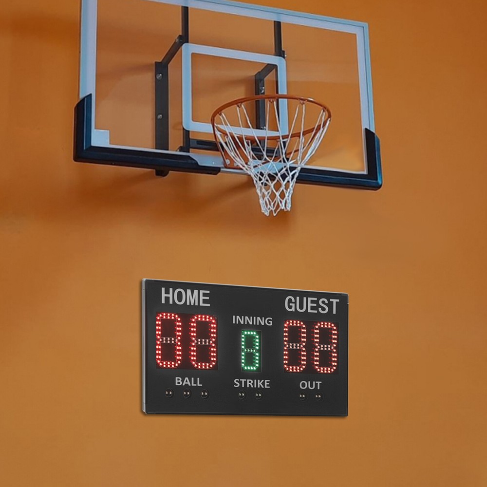 Electronic Baseball Scoreboard High-Light Digital Scoreboard, Remote Control
