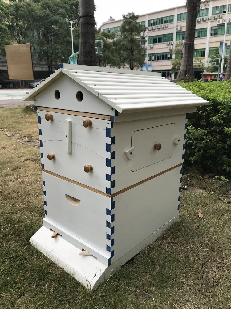 2026 Auto Bee Hives Beekeeping Starter Kit Bee Box + 7 Plastic Beekeeping Frames