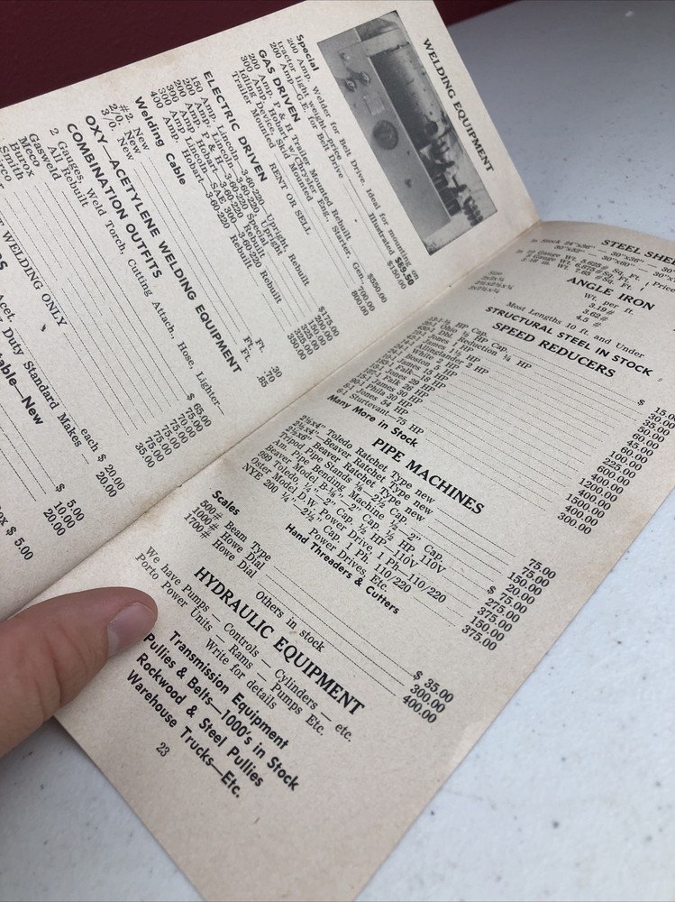 Vintage Harris Machinery Co. Catalog 58