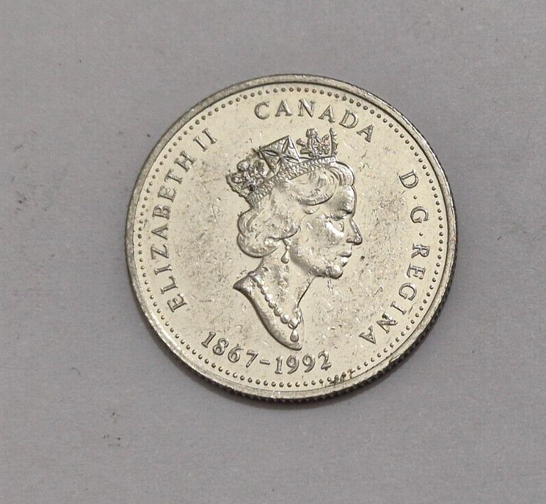 1992 CANADA 25 cent YUKON Territory