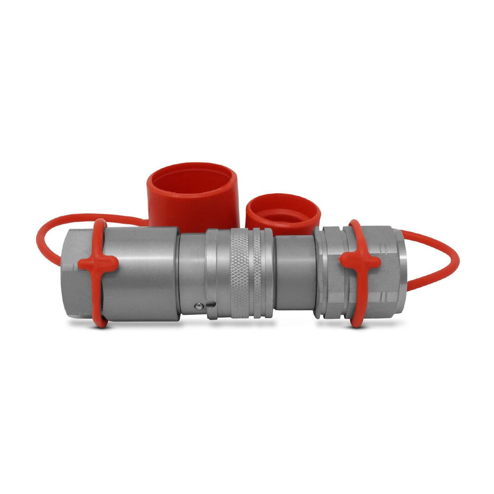 1/2 NPT Flat Face Hydraulic Quick Connect Coupler Coupling Set Skid Steer Fits