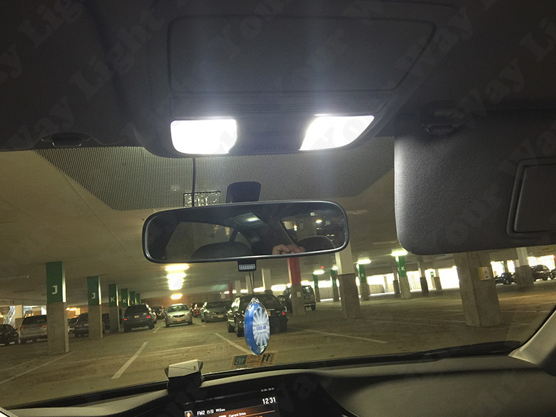 12 x White LED Interior Bulbs Lights Package Kit For 2013-2017 2018 Honda Accord