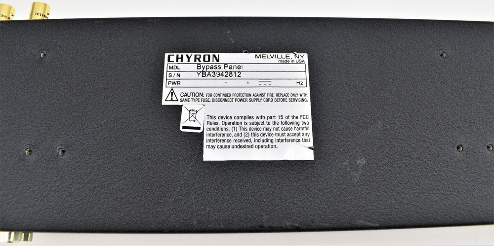 Chyron Bypass Panel YBA3942812