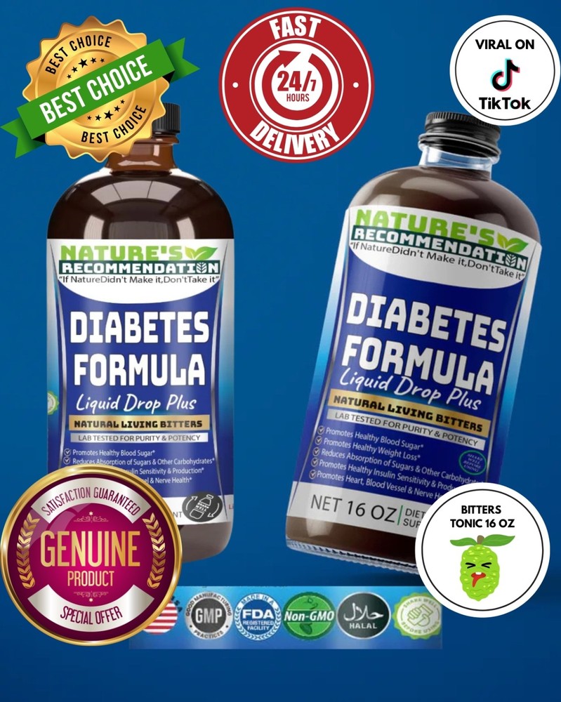 Sugar Formula Liquid Drop Plus Natural Living Bitters 16 oz w/ Cinnamon