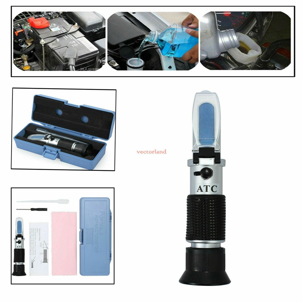 ATC Freezing Point Meter Refractometer for Glycol Antifreeze Coolant Handheld